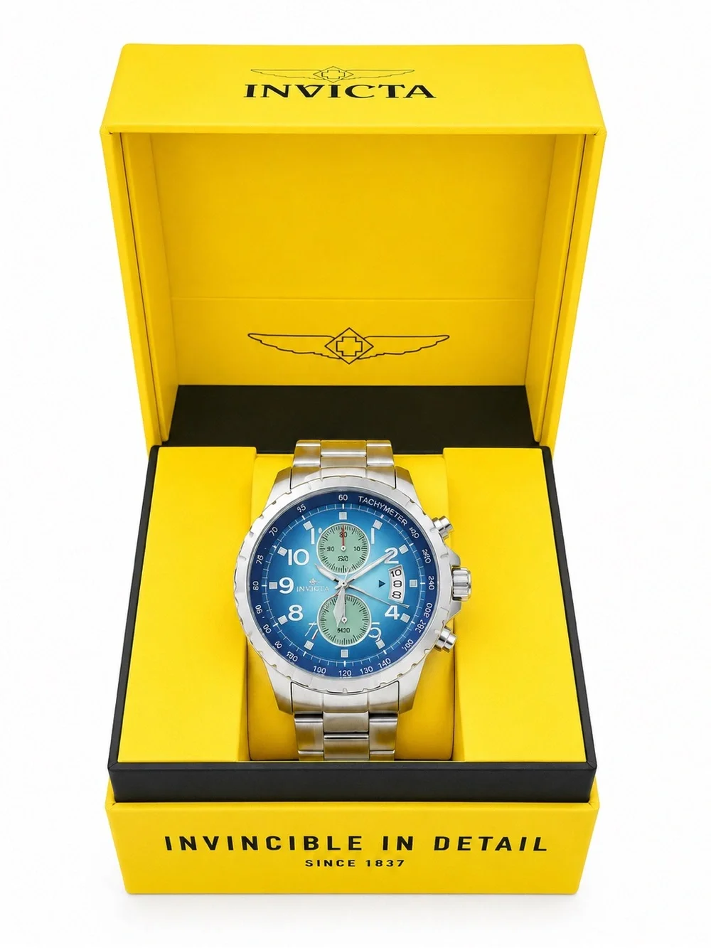 Invicta Specialty Men’s Chronograph Watch - Teal Sunray Dial (45mm)